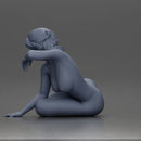 naked woman resting calmly on the beach - Only-Games