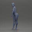 naked woman in short hair striking a pose - Only-Games