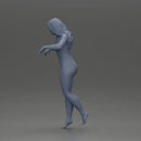 Naked woman standing on a balcony, gazing into the distance - Only-Games