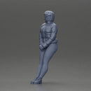 Woman leaning on the car wearing winter outfit and calm expression - Only-Games