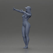 Naked Woman Taking a Selfie with Peace - Only-Games