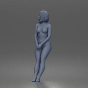 Naked woman standing barefoot - Only-Games