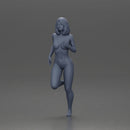 Naked Woman with short hair running - Only-Games