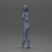 Naked woman posing barefoot - Only-Games