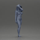 Naked woman striking stylish pose with hat - Only-Games