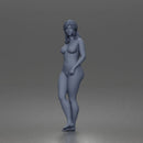 naked Woman Standing in Relaxed Pose