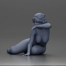 naked woman resting calmly on the beach - Only-Games