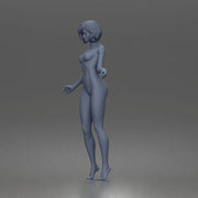 Naked Cheerful girl posing confidently in strappy heels - Only-Games