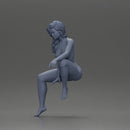 Naked dancer sitting stylishly on parked car - Only-Games