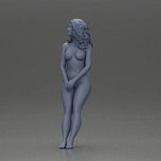 Naked Woman leaning to wall - Only-Games