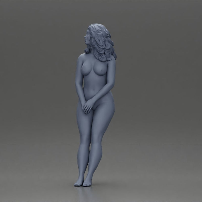 Naked Woman leaning to wall - Only-Games