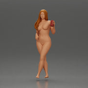 Naked Confident Style Holding a Drink - Only-Games