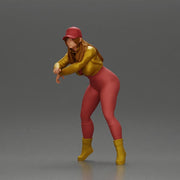 Bold Woman Riding a Sleek Motorcycle in jacket and cap - Only-Games