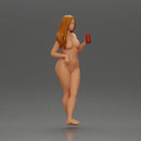 Naked Confident Style Holding a Drink - Only-Games