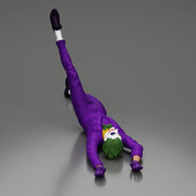 Joker sprawled laughing despite defeat plotting another wicked trick soon - Only-Games