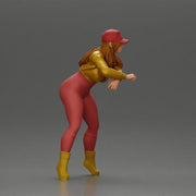 Bold Woman Riding a Sleek Motorcycle in jacket and cap - Only-Games