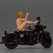 naked woman sitting on a motorcycle - Only-Games