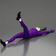 Joker sprawled laughing despite defeat plotting another wicked trick soon - Only-Games
