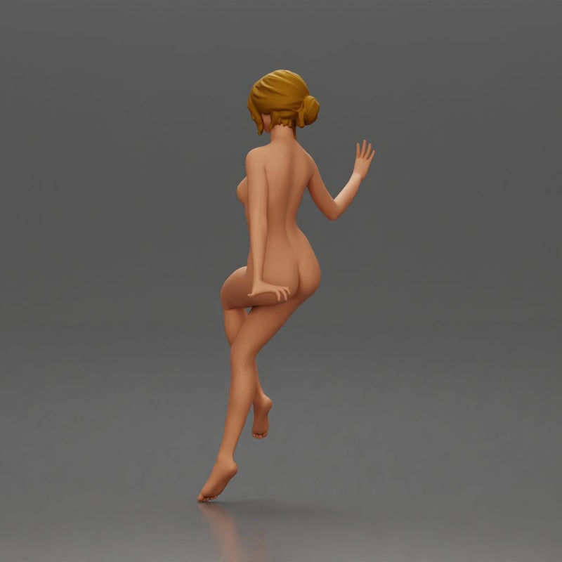 Naked woman Sitting on the Motorbike - Only-Games