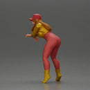 Bold Woman Riding a Sleek Motorcycle in jacket and cap - Only-Games