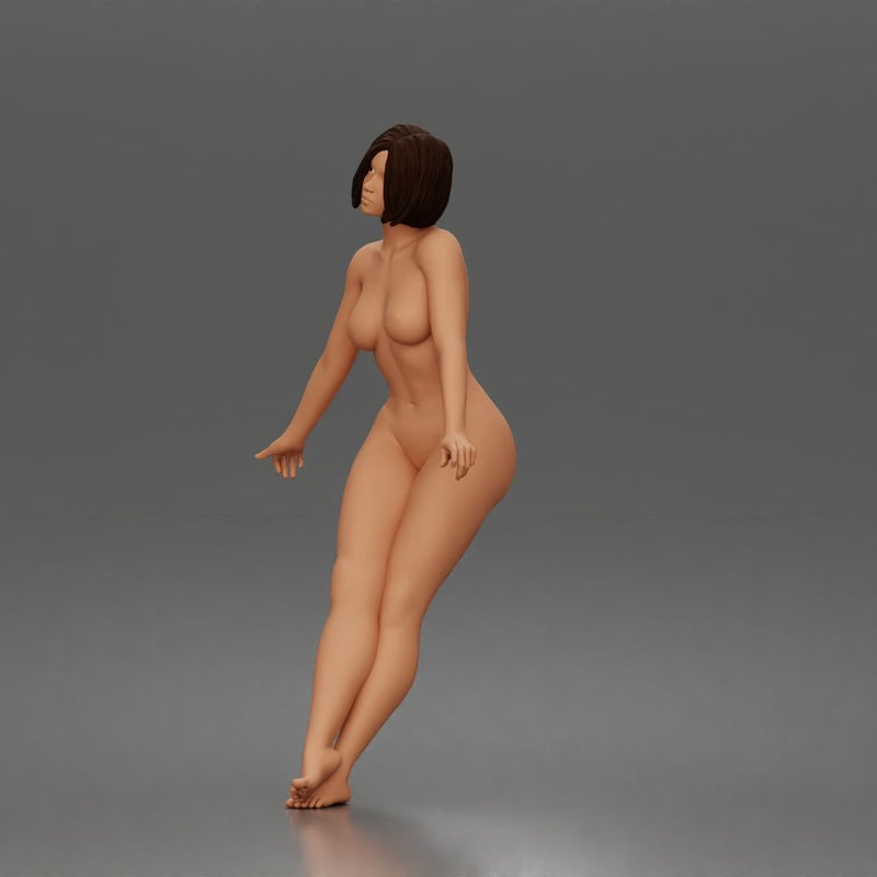 naked girl leaning on car - Only-Games