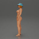 Naked woman modeling in hat - Only-Games