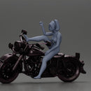 naked woman sitting on a motorcycle - Only-Games