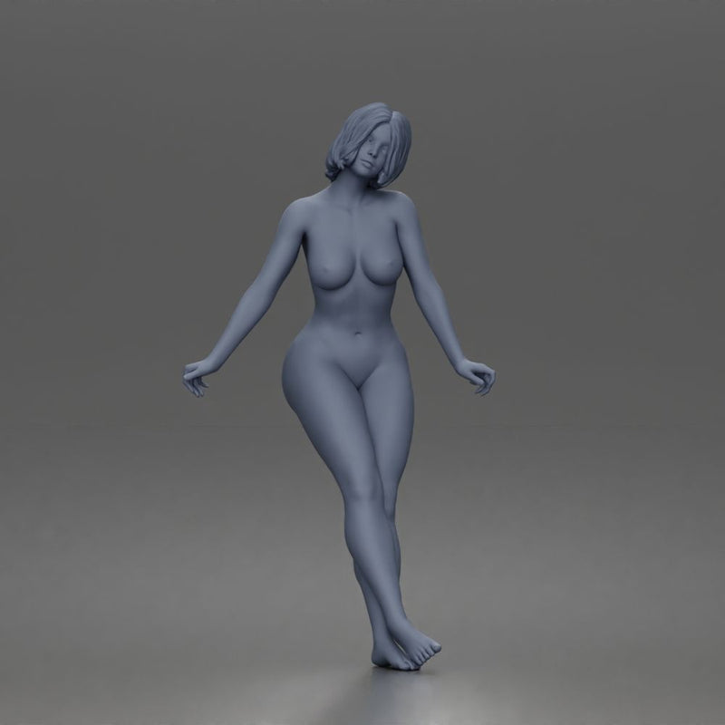 naked girl leaning on car - Only-Games