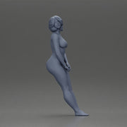 Naked Woman leaning on the car - Only-Games
