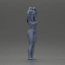 naked woman striking a heart-shaped pose with joyful energy - Only-Games