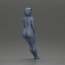 Naked Woman leaning on the car - Only-Games