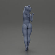woman in a red swimsuit posing confidently - Only-Games