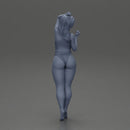 woman in a red swimsuit posing confidently - Only-Games