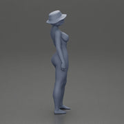 Naked woman modeling in hat - Only-Games