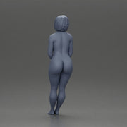 Naked Woman leaning on the car - Only-Games