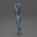 woman in a red swimsuit posing confidently - Only-Games