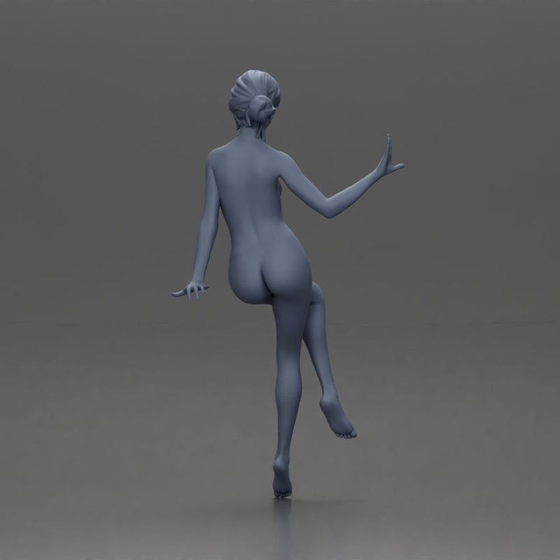 Naked woman Sitting on the Motorbike - Only-Games