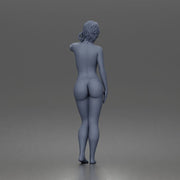 Naked Relaxed woman standing pose - Only-Games