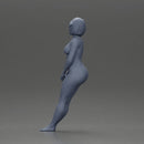 Naked Woman leaning on the car - Only-Games