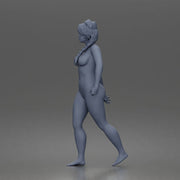 naked woman soldier walks - Only-Games