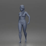 naked woman soldier walks - Only-Games