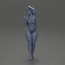 woman in a red swimsuit posing confidently - Only-Games