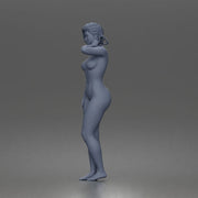 Naked Relaxed woman standing pose - Only-Games