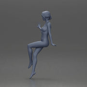 Naked woman Sitting on the Motorbike - Only-Games