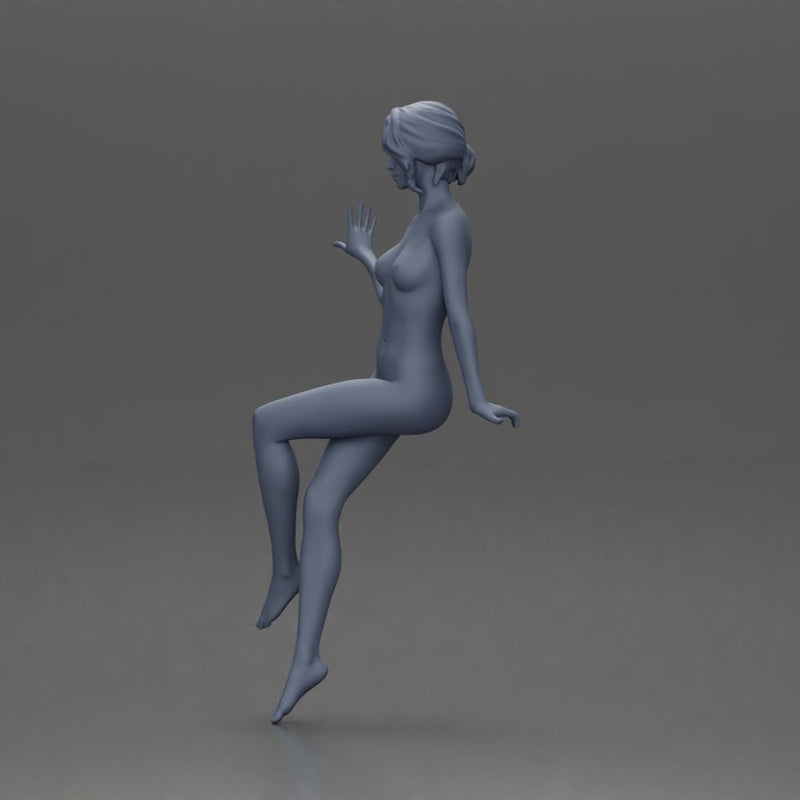 Naked woman Sitting on the Motorbike - Only-Games