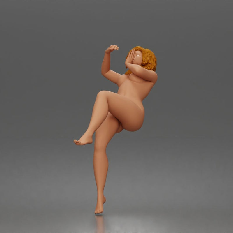 Naked Leaning Back Receiving Kiss - Only-Games