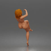 Naked Leaning Back Receiving Kiss - Only-Games