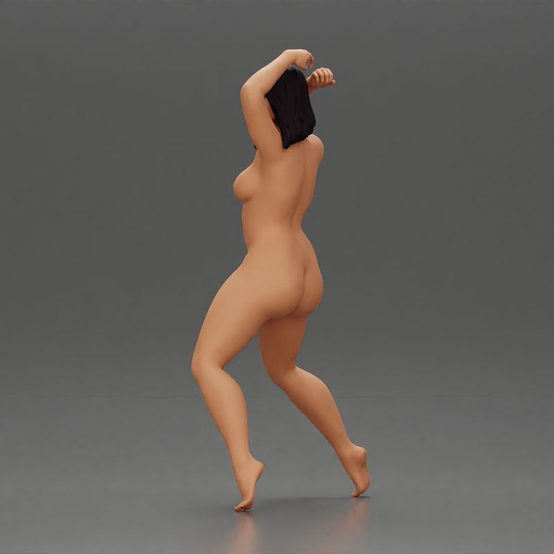 Naked Woman Posing on a Sleek Motorcycle - Only-Games