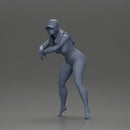 Naked Woman Riding a Sleek Motorcycle in cap - Only-Games