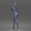 naked Surfer poses beside surfboard ready for waves - Only-Games